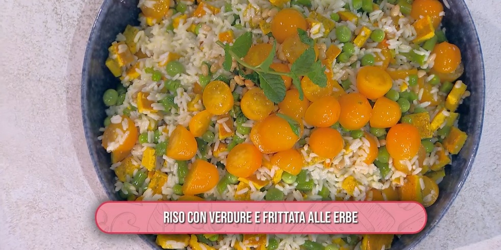 riso con verdure e frittata alle erbe di Sergio Barzetti