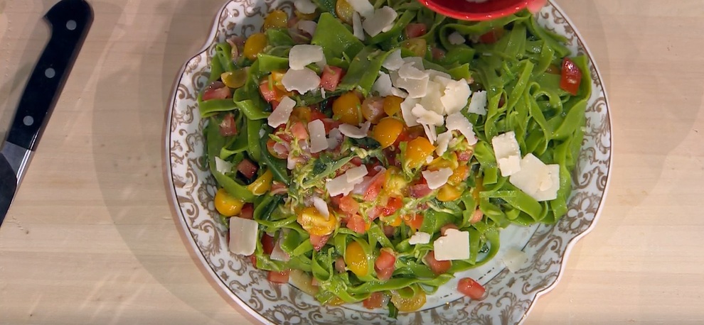 tagliolini verdi alla crudaiola di Daniele Persegani