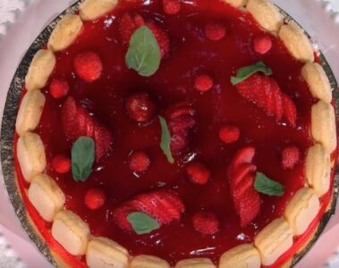 torta fragole e menta di Sal De Riso