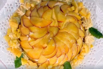 zuccotto alle pesche di Antonella Ricci