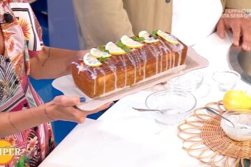 plumcake di limone con semi di papavero