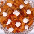 rigatoni con salsa ai peperoni di zia Cri
