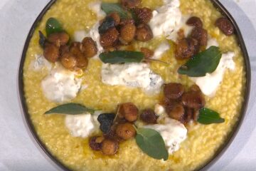 risotto castagne e gorgonzola di Sergio Barzetti