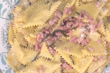 sfoglia lorda prosciutto e funghi