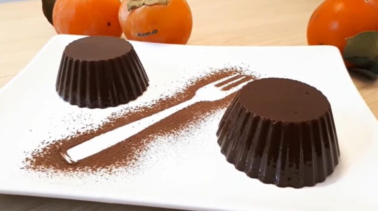 budino cachi e cioccolato
