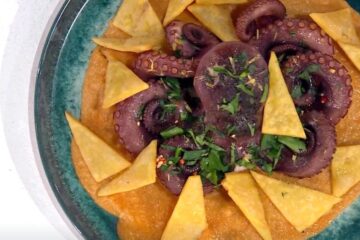 polpo rosticciato e panelle di Fabio Potenzano