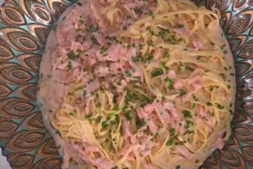 tagliolini panna salmone e vodka di zia Cri