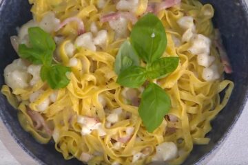 fettuccine cavolfiore e guanciale di Antonio Paolino