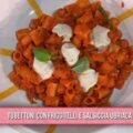 tubettoni con friggitelli e salsiccia ubriaca di Salvatore Giugliano