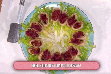 girelle di piadina con pollo speziato di Zia Cri