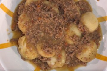gnocchi al ragù di maiale di Francesca Marsetti