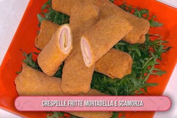 crespelle fritte mortadella e scamorza di zia Cri