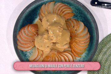 medaglioni di maiale con pere e zenzero di Daniele Persegani