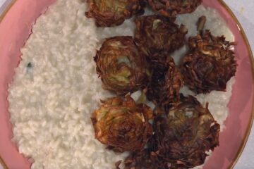 risotto cremoso con carciofi croccanti di Sergio Barzetti
