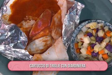 cartoccio di triglie con giardiniera di Michele Farru