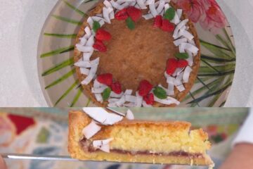 torta cocco e lamponi di Natalia Cattelani