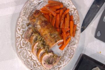 rotolo di faraona ai carciofi e limone di Zia Cri