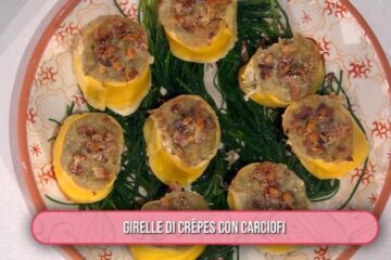 girelle di crepes con carciofi di Fabio Potenzano