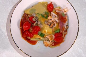 lasagna allo scoglio di Mauro e Mattia Improta