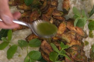 risotto alla toma e menta di Sergio Barzetti