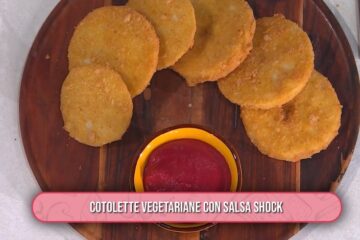 cotolette vegetariane con salsa shock