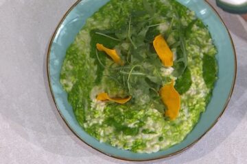 risotto allo squacquerone e rucola di Sergio Barzetti