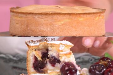 crostata con ciliegie e crema allo yogurt di Barbara De Nigris