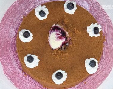 cheesecake rovesciata ai mirtilli di Daniele Persegani