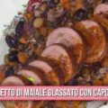 filetto di maiale glassato con caponata di Fabio Potenzano