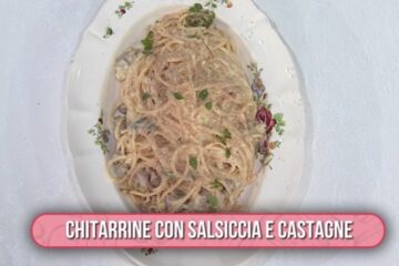 chitarrine con salsiccia e castagne di Federico Fusca