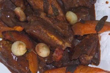 faraona con zucca alla bergamasca di David Fiordigiglio
