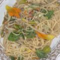 spaghettoni cremosi ai fiori di zucca di Federico Polizzi