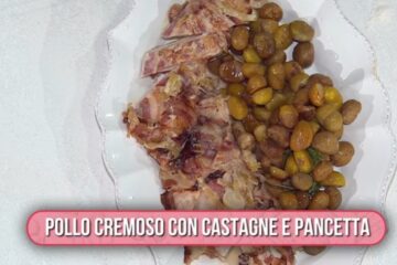 pollo cremoso con castagne e pancetta di Daniele Persegani