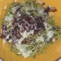 spaghetti radicchio pesto e gorgonzola di Valentina Scarnecchia