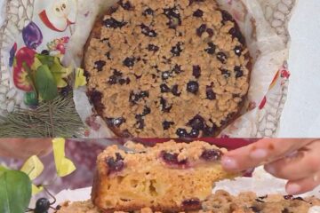 torta morbida mele e mirtilli di Barbara De Nigris