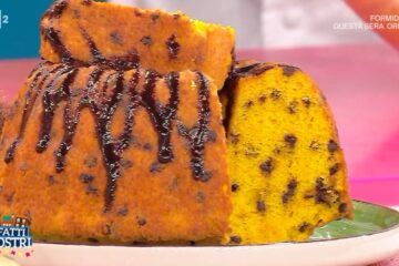 torta di zucca e gocce di cioccolato